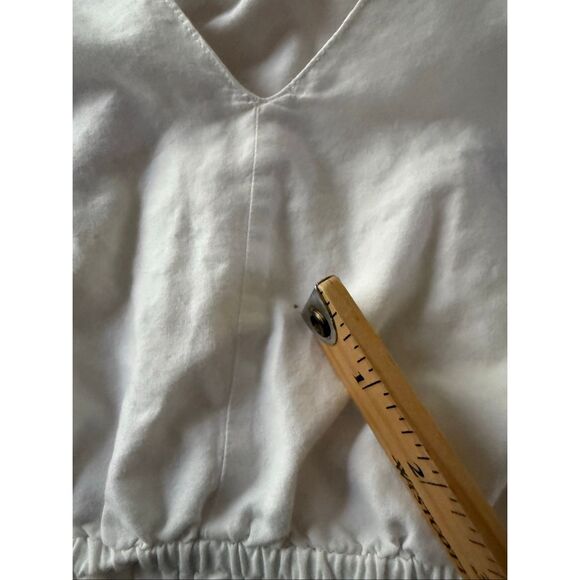 GAP White Boho Eyelet Embroidered Cotton Dress – Small - Picture 8 of 13